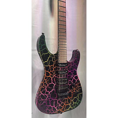 Jackson Used Jackson Pro Series Soloist SL3M Rainbow Crackle Solid Body Electric Guitar