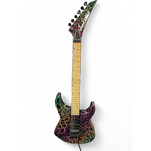 Jackson Used Jackson Pro Series Soloist SL3M Rainbow Crackle Solid Body Electric Guitar Rainbow Crackle