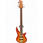 Used Jackson Pro Series Spectra Bass SB V Poplar Burl Cherry Sunburst Electric Bass Guitar Cherry Sunburst