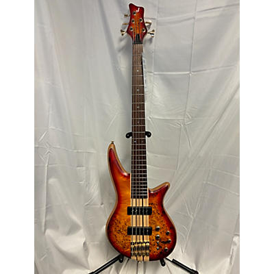 Jackson Used Jackson Pro Series Spectra Bass Sbp V Trans Cherry Burst Electric Bass Guitar