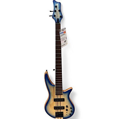 Used Jackson Pro Series Spectra Blue Burst Electric Bass Guitar