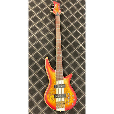 Jackson Used Jackson Pro Series Spectra SB V Poplar Transparent Cherry Burst Electric Bass Guitar