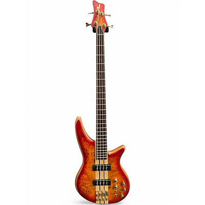 Used Jackson Pro Series Spectra SBP IV Cherry Burst Electric Bass Guitar