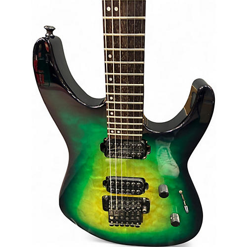 Used Jackson Professional Dinky Reverse Iguana Burst Solid Body Electric Guitar Iguana Burst