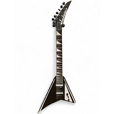 Used Jackson RHOADS SERIES BLACK WHITE Solid Body Electric Guitar