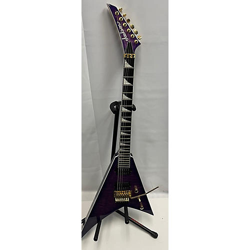 Jackson Used Jackson RR24M Randy Rhoads Trans Purple Solid Body Electric Guitar Trans Purple