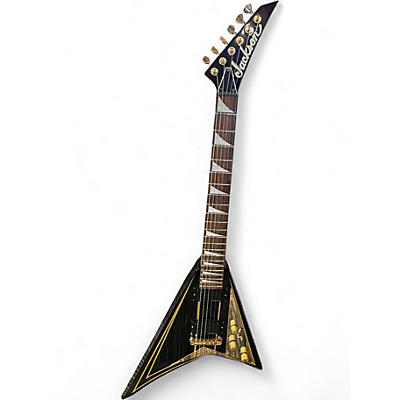 Used Jackson RR5 Randy Rhoads Black and Gold Solid Body Electric Guitar