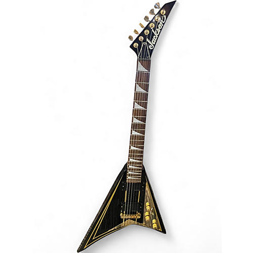 Used Jackson RR5 Randy Rhoads Black and Gold Solid Body Electric Guitar Black and Gold