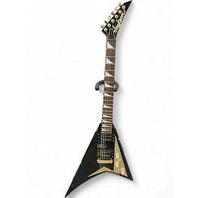 Used Jackson RR5 Randy Rhoads Black and Gold Solid Body Electric Guitar