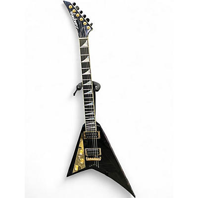 Used Jackson RR5 Randy Rhoads Black and Gold Solid Body Electric Guitar