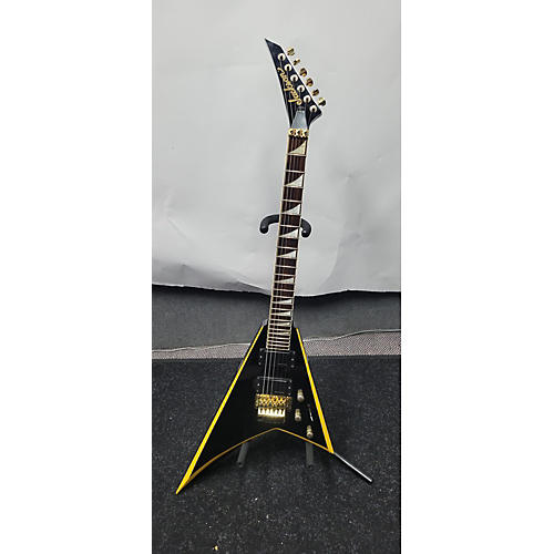 Jackson Used Jackson RRX24 Black With Yellow Bevels Solid Body Electric Guitar Black with Yellow Bevels