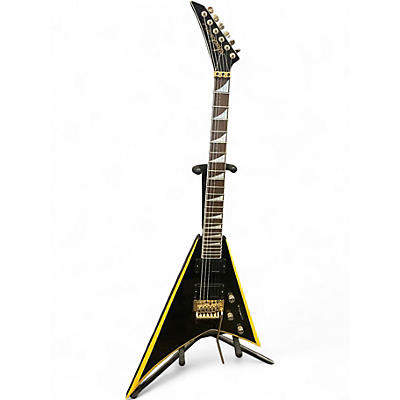 Used Jackson RRX24 Black with Yellow bevels Solid Body Electric Guitar