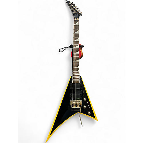 Used Jackson RRX24 Rhoads Black with Yellow Trim Solid Body Electric Guitar Black with Yellow Trim