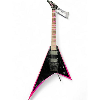 Used Jackson RRXMG Randy Rhoads Black and Pink Solid Body Electric Guitar