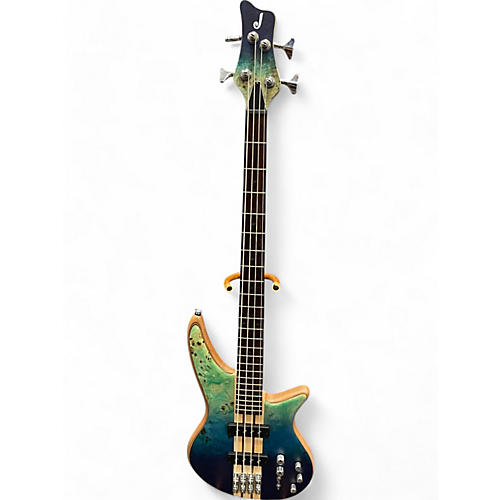 Used Jackson SBP IV Caribbean Blue Electric Bass Guitar Caribbean Blue