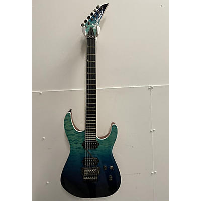 Jackson Used Jackson SL2Q Pro Series Soloist Aqua Solid Body Electric Guitar