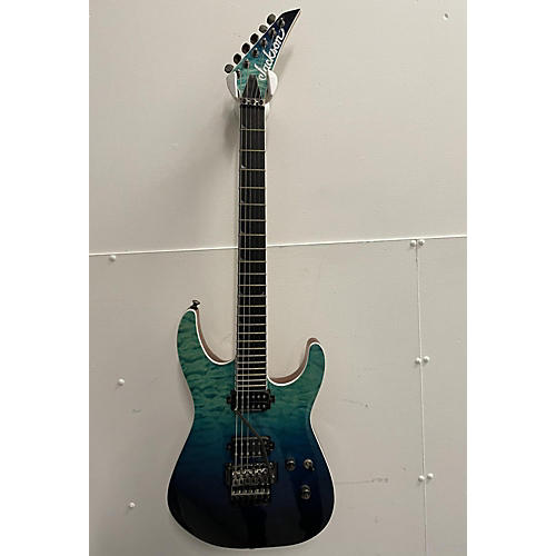 Jackson Used Jackson SL2Q Pro Series Soloist Aqua Solid Body Electric Guitar aqua