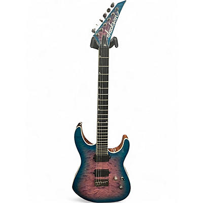 Used Jackson SL2Q Pro Series Soloist Blue Solid Body Electric Guitar