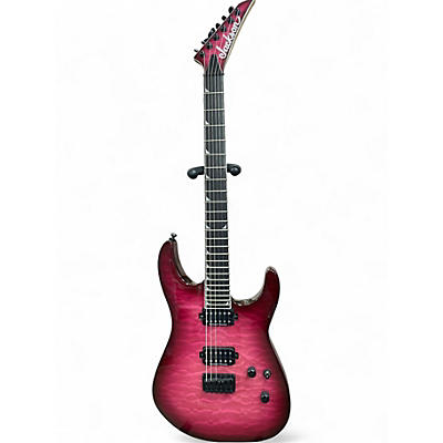 Used Jackson SL2Q Pro Series Soloist FUCHSIA BURST Solid Body Electric Guitar