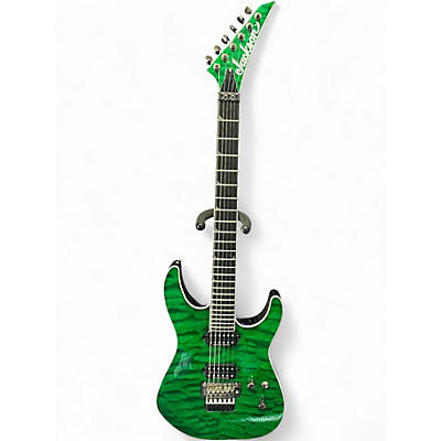 Used Jackson SL2Q Pro Series Soloist Green Solid Body Electric Guitar