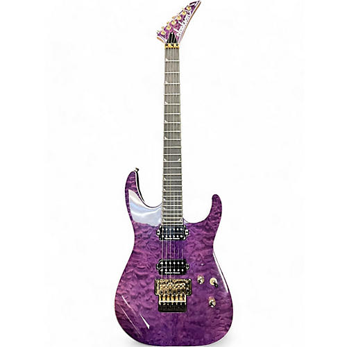 Jackson Used Jackson SL2Q Pro Series Soloist Purple Solid Body Electric Guitar Purple