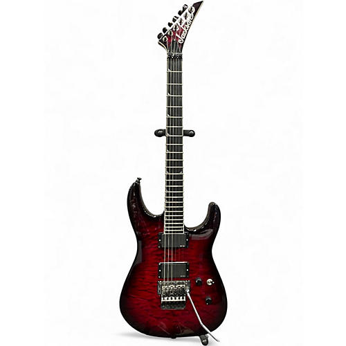 Used Jackson SL2Q Pro Series Soloist Red Flame Solid Body Electric Guitar Red Flame