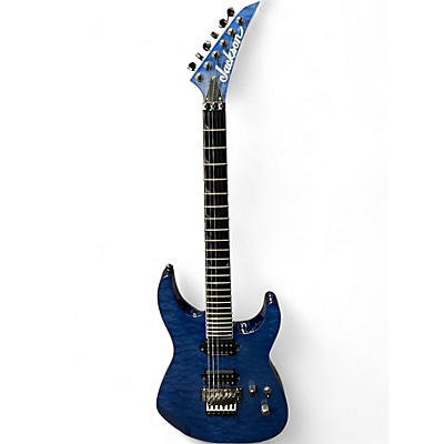 Used Jackson SL2Q Pro Series Soloist Trans Blue Solid Body Electric Guitar