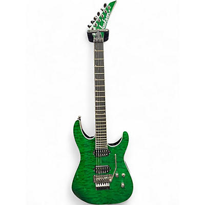 Used Jackson SL2Q Pro Series Soloist Trans Green Solid Body Electric Guitar