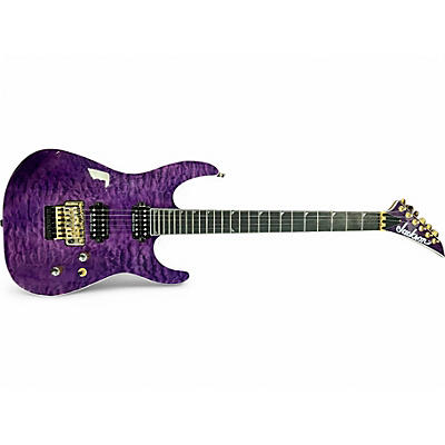 Used Jackson SL2Q Pro Series Soloist Trans Purple Solid Body Electric Guitar