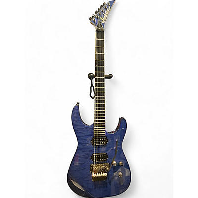 Used Jackson SL2Q Pro Series Soloist Transparent Blue Solid Body Electric Guitar