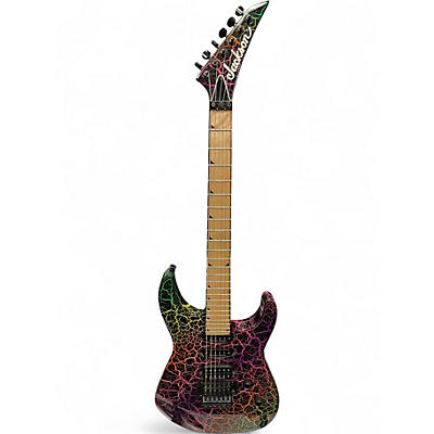 Used Jackson SL3M RAINBOW CRACKLE Solid Body Electric Guitar