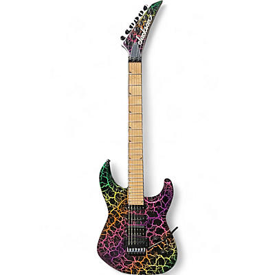 Used Jackson SL3M Rainbow Crackle Solid Body Electric Guitar