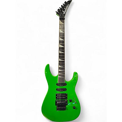 Used Jackson SL3X Slime Green Solid Body Electric Guitar
