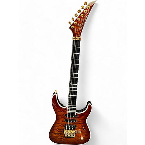 Jackson Used Jackson SLA3Q PRO PLUS AMBER TIGER EYE Solid Body Electric Guitar AMBER TIGER EYE