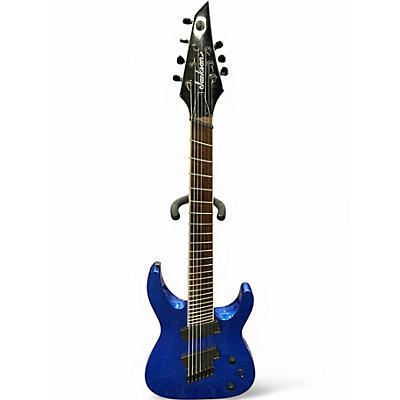 Used Jackson SLAT7 ms Soloist 7 String blue Solid Body Electric Guitar