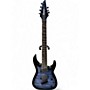 Used Jackson SLATX7Q MS 7 Trans Blue Burst Solid Body Electric Guitar Trans Blue Burst