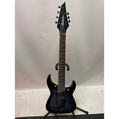 Jackson Used Jackson SLATX7Q TRANSPARENT BLUE BURST Solid Body Electric Guitar