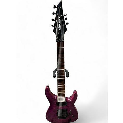 Used Jackson SLATXSD Trans Purple Solid Body Electric Guitar Trans Purple