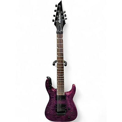 Used Jackson SLATXSDQ Trans Purple Quilted Solid Body Electric Guitar