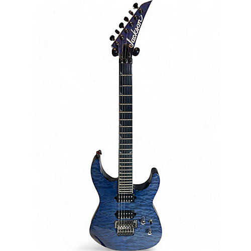 Used Jackson SLQ2 Trans Blue Solid Body Electric Guitar Trans Blue