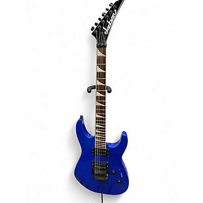 Used Jackson SLX DX Soloist Lightening Blue Solid Body Electric Guitar
