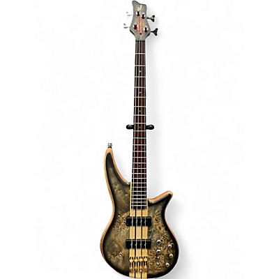 Used Jackson SPECTRA PRO Black Burl Electric Bass Guitar