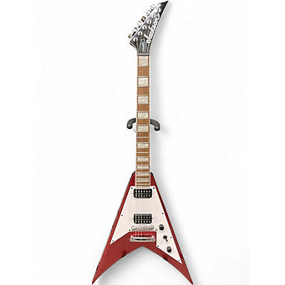 Used Jackson Scott Ian King V Red Solid Body Electric Guitar