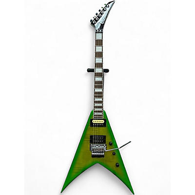 Used Jackson Scott Ian Signature Soloist ELECTRIC GREEN Solid Body Electric Guitar