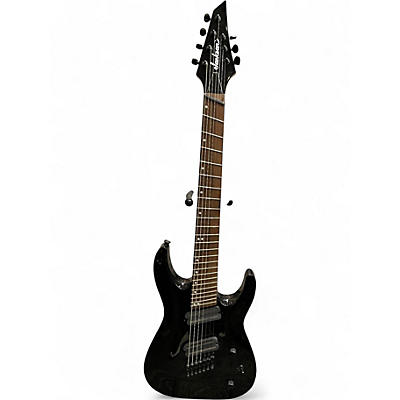 Used Jackson Soloist Fan Fret 7 Black Solid Body Electric Guitar