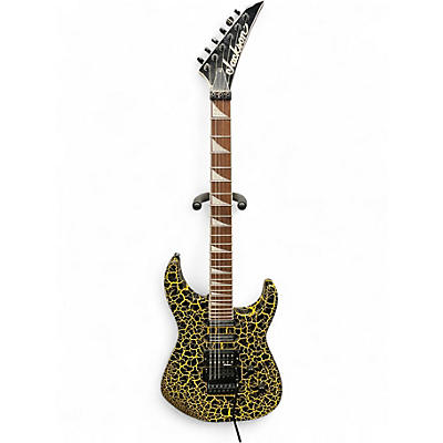Used Jackson Soloist SL3 DX Yellow/black crackle Solid Body Electric Guitar