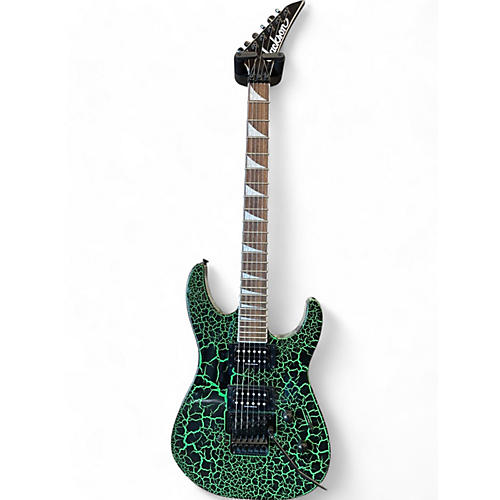 Used Jackson Soloist SL3 GREEN CRACKLE Solid Body Electric Guitar GREEN CRACKLE