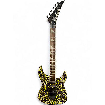 Used Jackson Soloist SL3 yellow crackle Solid Body Electric Guitar