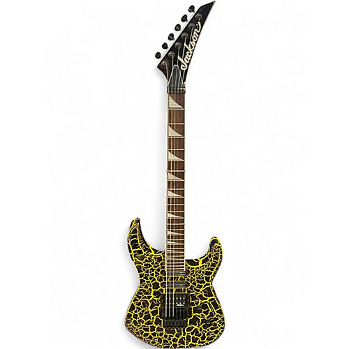 Used Jackson Soloist SL3 yellow crackle Solid Body Electric Guitar yellow crackle