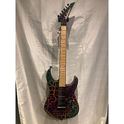 Jackson Used Jackson Soloist SL3M Rainbow Crackle Solid Body Electric Guitar